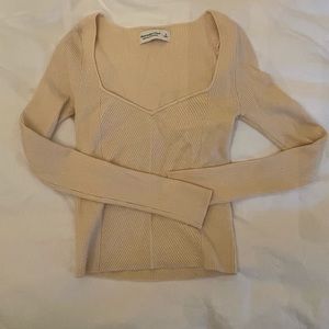 A&F Cream Sweater